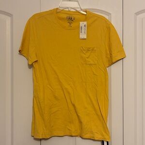 Ralph Lauren RRL Pocket Tee in Mustard Men’s Size Medium New with Tags